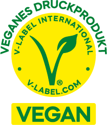 Logo Veganes Druckprodukt
