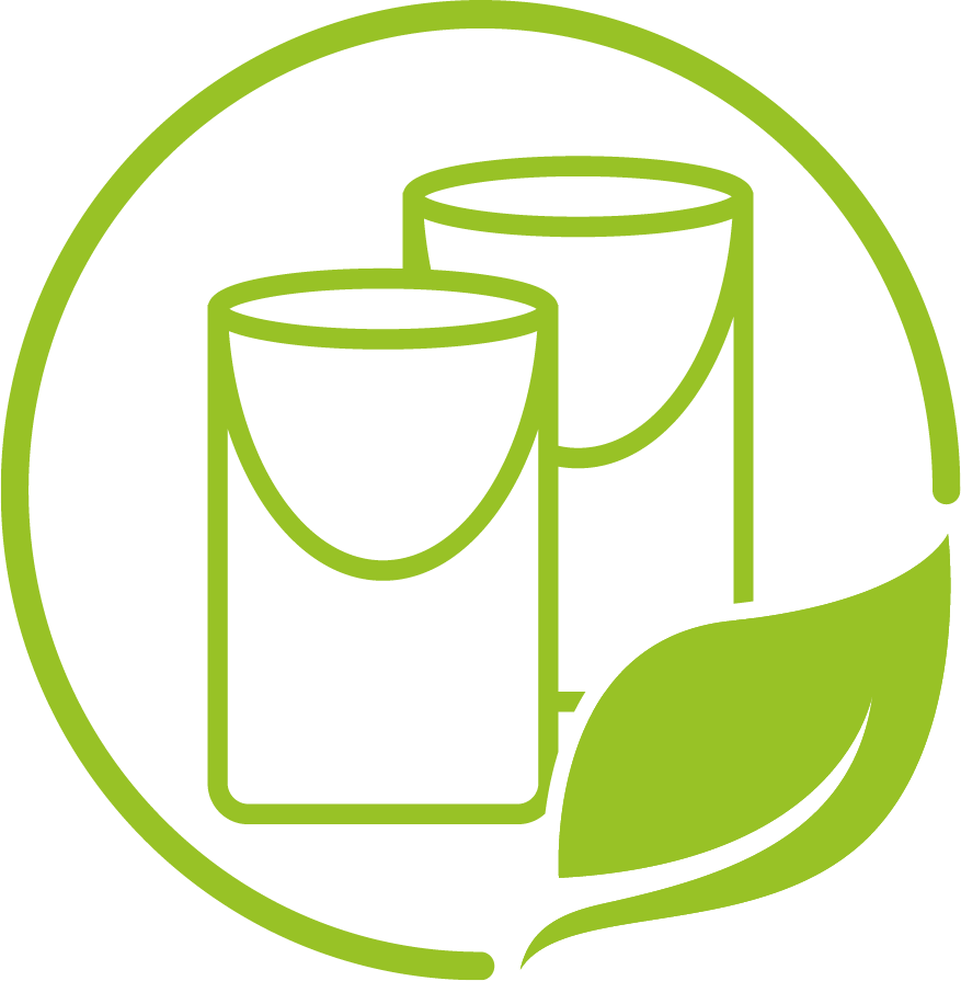 Logo Druck mit Ökofarben